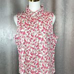 J.Crew Watermelon Sleeveless Poplin Shirt Fit Button Up sizeL. order(111) Photo 0