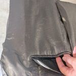 NWT LULUS Kourtney Gunmetal Satin Open Front Blazer Women’s Sz Medium💚 Gray Photo 6