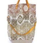 Tapestry Carpet Tote Bag Satchel Purse Faux Leather Large Tall Boho Ethnic Photo 0