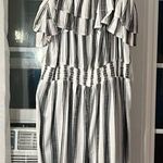Ashley Stewart NWT  Black and White Striped Jumpsuit Size 10/12. $64.50 Photo 1