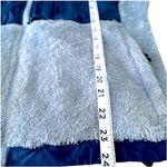 The North Face Two Toned Light Blue & Navy Women's Fuzzy Teddy Jacket Photo 3