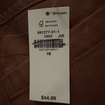 Old Navy High Waisted Canvas Barrel Leg Pants 16 Women’s Warm Taupe NWT Photo 6