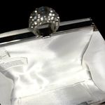 Gorgeous ivory white sparkling rhinestone/tiny pearls clutch bag. New White Photo 7