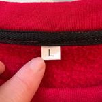 Boutique Womens Pullover Sweatshirt Red Paris Crew Neck Long Sleeve Tunic Length Large Photo 4