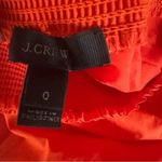 J.Crew  Off The Shoulder Orange Cotton Babydoll Smocked Dress Size 0 Photo 4