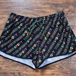 The Upside • Sport Run Performance Shorts black logo rainbow athletic wear Size 6 Photo 2