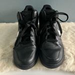 Nike Boys Court Borough Mid Black Sneaker Photo 1