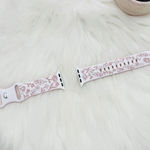New Floral Design Apple Watch Bands 42mm 44mm 45mm 49mm Pink Bundle 1 Photo 3