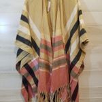Woolrich {OSFA} NWT  Justine Plaid Poncho Wrap Fringe Trim Photo 1