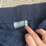 Athleta  skirt navy blue linen size 12 Photo 1