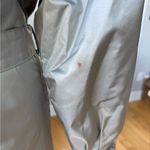 Vintage 80s 90s Paris Sport Club Gray Metallic Trench Coat Size 7 Small Medium Silver Photo 11