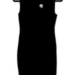 Banana Republic Black Sleeveless Stretch Bow-Neck Ponte Sheath Dress Photo 0