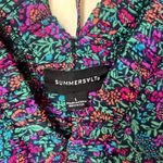 Summersalt  The Silky Luxe ruffled Multicolor Floral Romper Cover up size L Photo 3