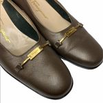 Salvatore Ferragamo  7.5 2A Gray Block Heels Photo 2