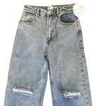 Princess Polly NWT High Rise Ripped Jeans Denim Straight Leg 6 Photo 4