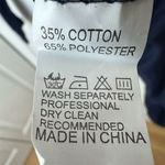 NWT Women's Long Sleeve Navy Ruffle Hem Knee Length Dress Size L Casual Fall Blue Size L Photo 4