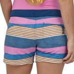 Patagonia Wavefarer 5 Inch Boardshorts Swim Shorts Blue Pink Fitz Stripe Size 8 Photo 4