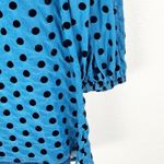 Lovers + Friends  Delaney Polka Dot Deep Back V-Neck Tie Long Sleeves Lined Dress Photo 6