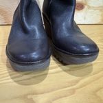 Fly London  Dark Brown Leather Side Zip Wedge Ankle Boots Size 36/ US 6 Photo 5