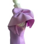 Eliza J One Shoulder Scuba Cocktail Dress Lilac Size 4 Photo 5