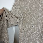 Sundance Menara Linen Blend Eyelet Scalloped Culottes Crop Pants Size XS Photo 8