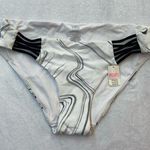 NWT PINK Victoria’s Secret Bikini Bottom Lace Up White Swirl Large 12 14 Women’s Photo 0