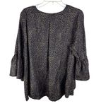 LaRoque Original Sz OS Black & Gold V Neck Tunic 100%‎ Silk Luxury Size L Photo 1