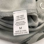 Chaser Womens Medium Camo Camouflage Grey Gray Shirt Snap Long Sleeve Top *FLAW Photo 2