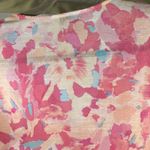 Counterparts Floral Crochet Trim Long Sleeve Blouse Womens XL Pink Peach New Photo 11