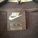 Nike Black Cropped Women’s Crewneck Embroidered Sweatshirt Size XL Photo 3