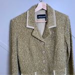 Sag Harbor  Dress Sage Green Boucle Lightweight Blazer Jacket Size 8 Photo 2