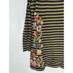 Johnny Was  Tunic Top Long Sleeve Tee T Shirt Embroidered Floral Flowers Large Photo 5