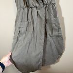 Lovers + Friends ✨ Women’s Olive Green Utility Faux Wrap Collared Dress Small Photo 3