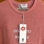 Wildfox Pink Short Sleeve Waffle Knit Crew Neck T-Shirt “I Don’t Do Winter” NWT Photo 1