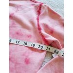 Vigoss  Womens Pullover Sweatshirt Pink/Peach Tie Dye Long Sleeve Crew Neck Sz S Photo 3