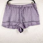 Victoria's Secret  Purple Satin Logo Print Pajama Set Photo 5