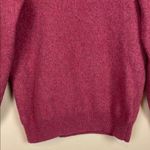 Lochmere Women’s Washable Cashmere Red Knit Comfy Cozy Crewneck Sweater Size M Photo 2