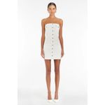 Amanda Uprichard NEW Teyana Strapless Denim Mini Dress Size Small Photo 5