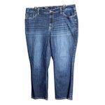 Vera Wang Simply Vera  Mid Rise Capri Blue Jeans Womens 16W Denim Stretch Casual Photo 1