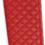 Badgley Mischka quilted red handbag with gold accents Photo 1