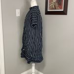 J.Jill Love Linen Navy Stripe Shirt Dress 100% Linen Womens Size Small Blue Photo 1
