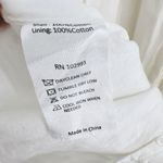 Thakoon Collective Eyelet‎ Tie Waist Dress White Strapless Cotton Sz 0 Photo 11