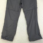 Mountain Hardwear Convertible Hiking Pants Women 12 Short Gray Nylon Zip Off Photo 5