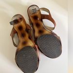 Michael Kors high heels with Gold MK emblems on front open toes Photo 3