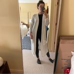 EXPRESS White Open Knit Long Cardigan Duster Sweater Large NWT Photo 4