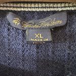 Brooks Brothers Women's XL Navy Blue Merino Wool Cardigan Sweater Waffle Knit Photo 3