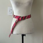 Vintage Canvas Double Ring Polka or Multicolored Waist Belt Photo 4