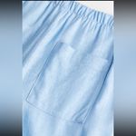 H&M Women’s Low Rise Light Blue Elastic Linen Pull On Pants Size Large Photo 2