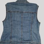 Charter Club Size PP Vest Jacket Denim Sleeveless Button Front & Flap Pockets Photo 1