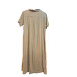 ATM Anthony Thomas Melillo Shirt Dress Camel‎ Beige Cotton Size Large Tan Photo 2